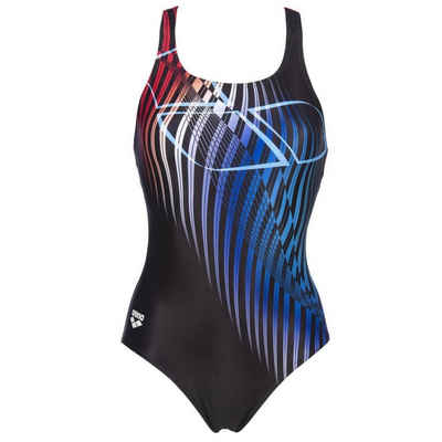 Arena Badeanzug arena Badeanzug für Damen W Optical Waves Swim Pro chlorbeständig