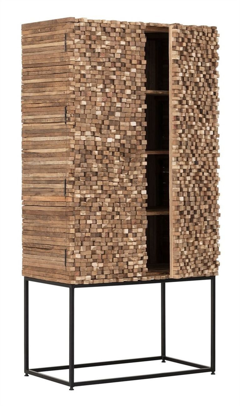 Must Living Mehrzweckschrank Sticks aus Teakholz, 90 cm