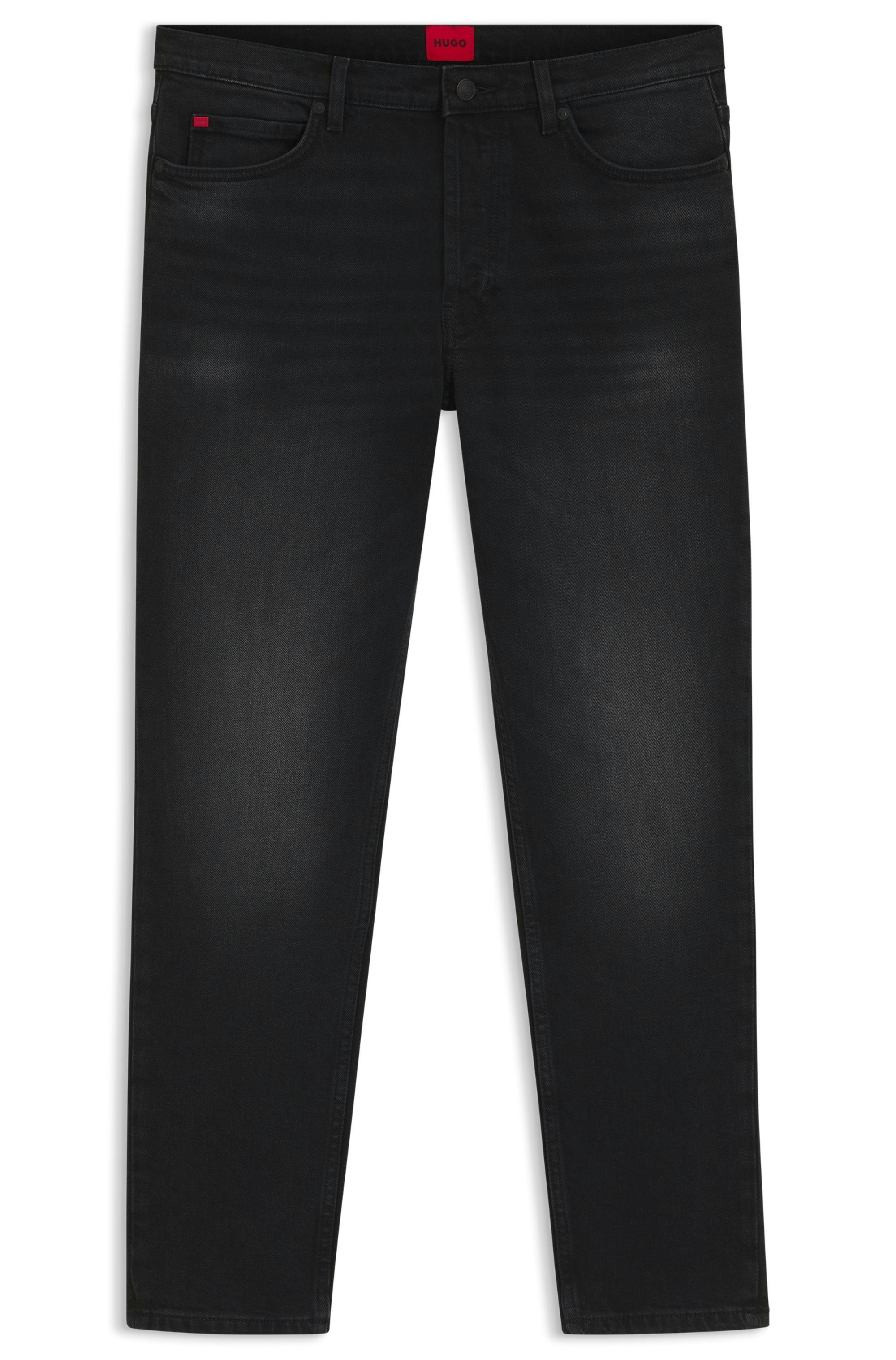 HUGO Tapered-fit-Jeans HUGO 634 aus Stretch-Denim, mit Knopfleiste – Bild 4 von 5