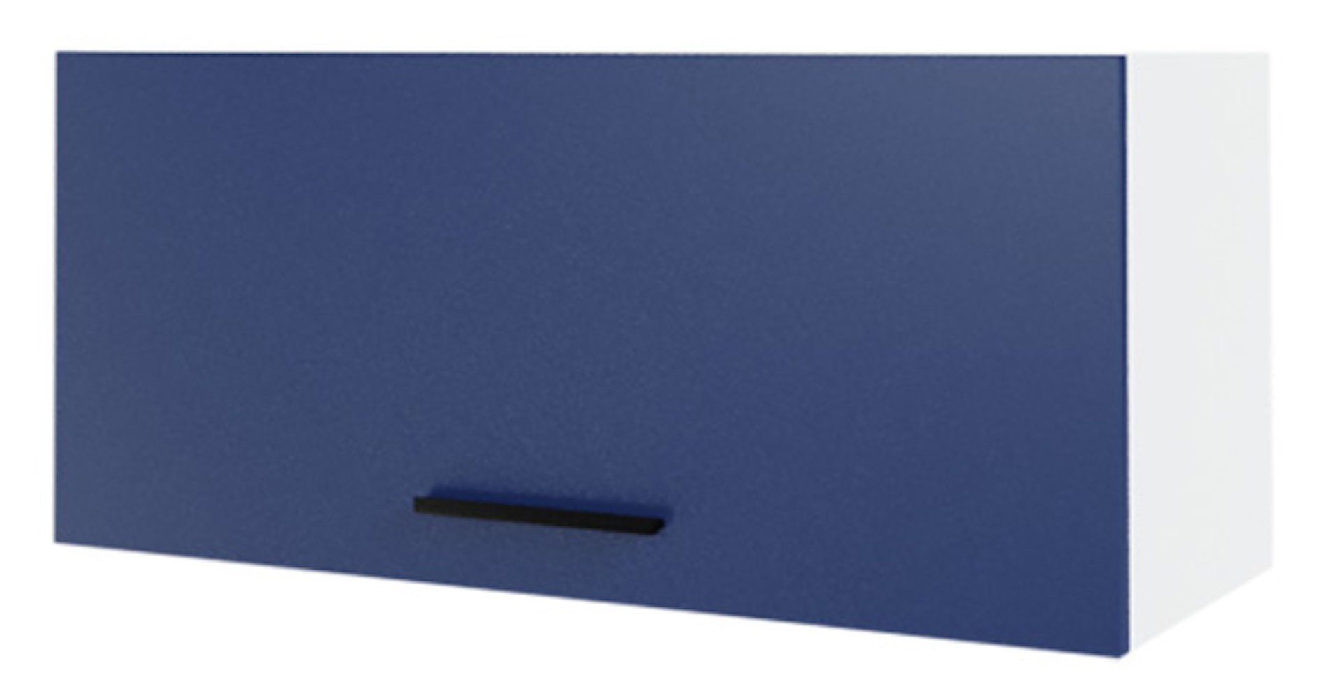 Korpusfarbe Klapphängeschrank Klappe Feldmann-Wohnen matt und 80cm Bonn (Bonn, Küchenhängeschrank) marineblau Front- mit wählbar