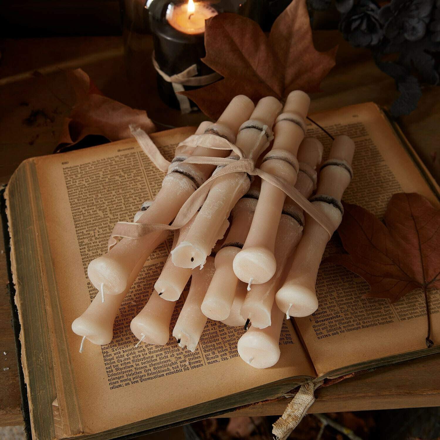 Mirabeau Stumpenkerze Kerze 12er Set Saelith creme (12er Set, 12er Set)