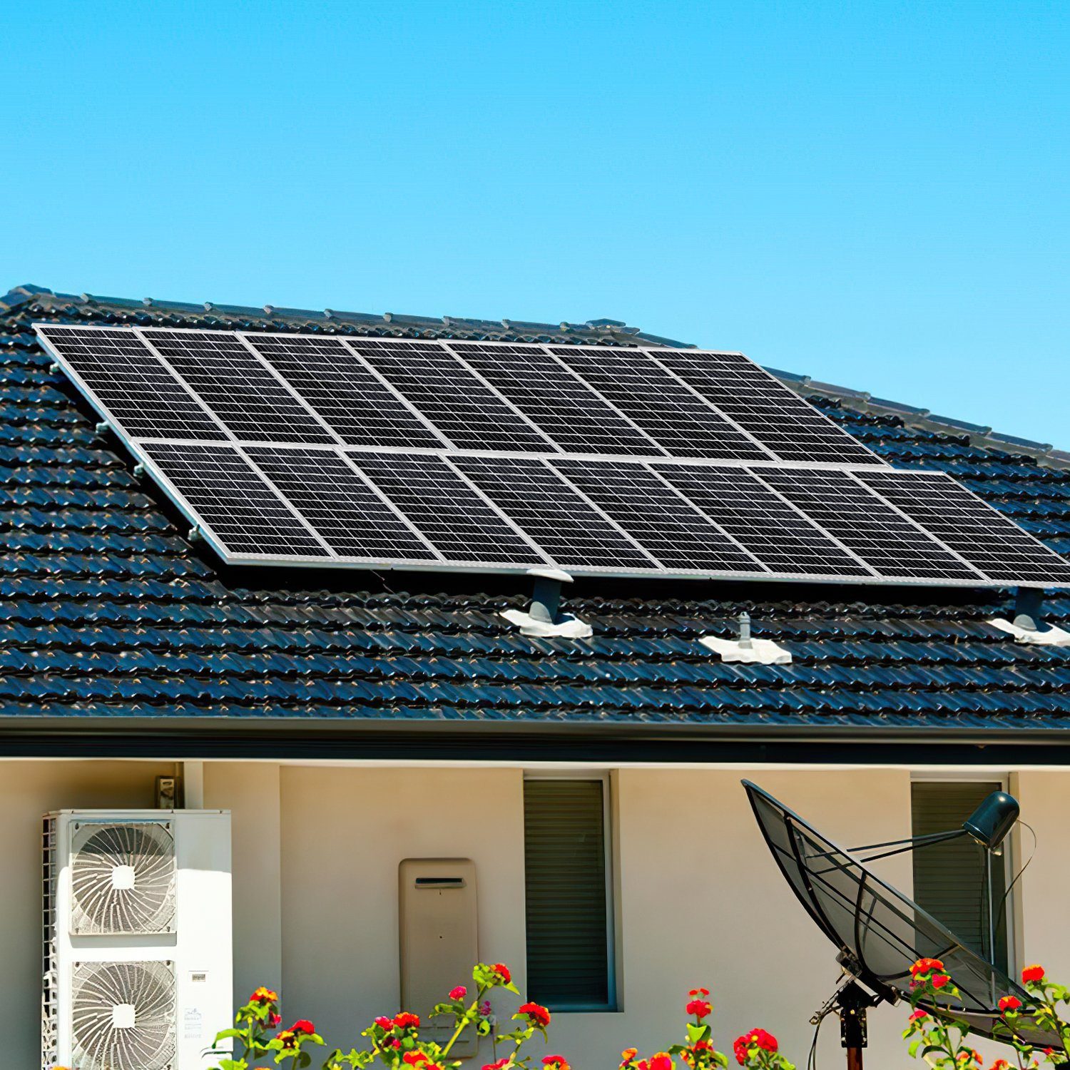 Wohnwagen, Gimisgu Solarpanel Solaranlage Solaranlage W 100W Solarmodul für 100 Camper,