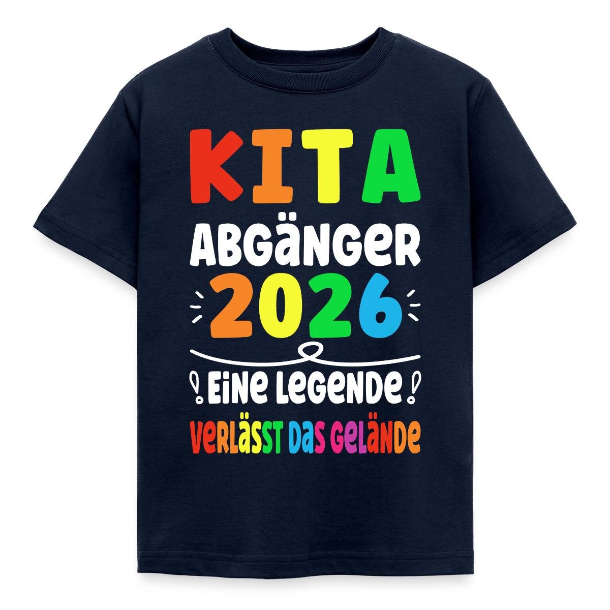 T-Shirt Kita Abgänger 2026 Legende Verlässt Das Gelände Kinder T-Shirt