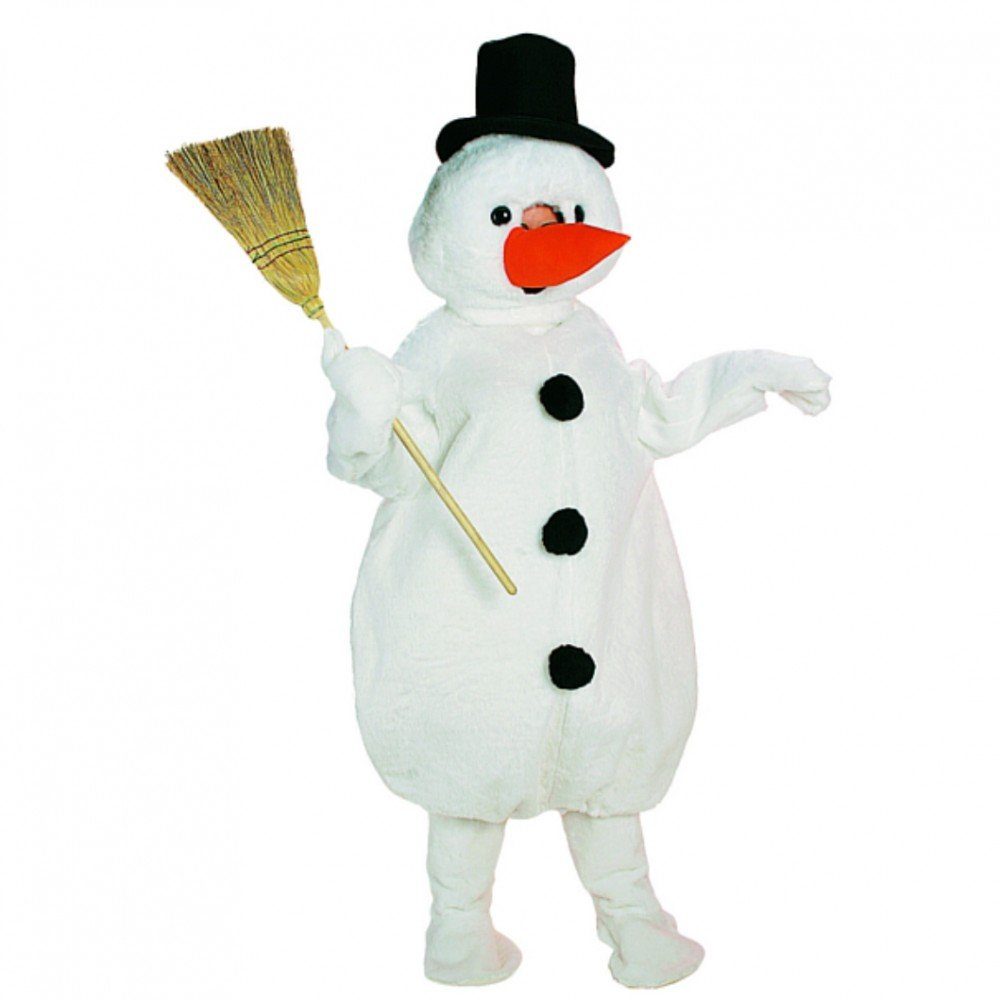 Orlob Maskottchen-Kostüm Schneemann für Erwachsene