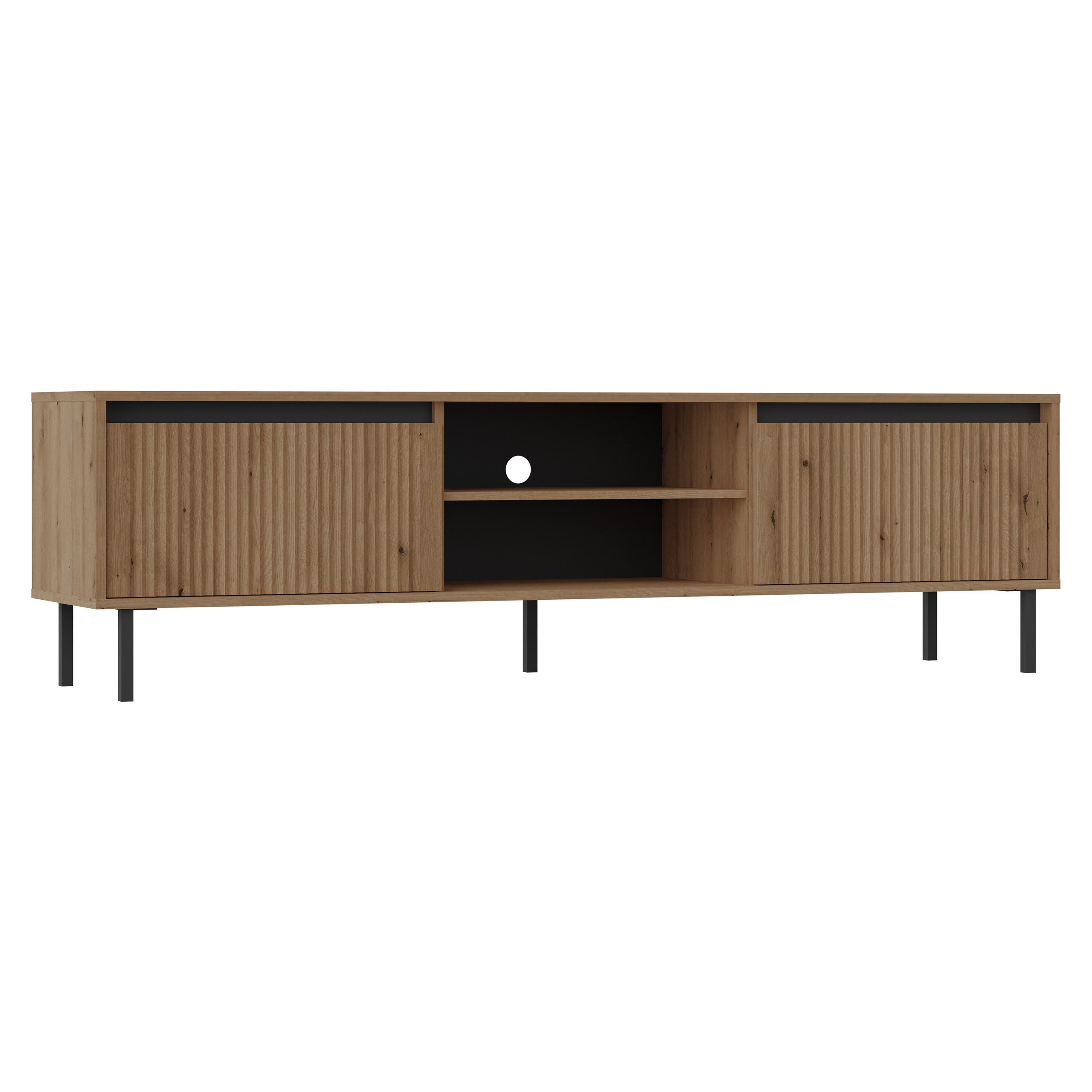 Masseno Lowboard Masseno TV-Schrank OSTIA 178,6x40x50 cm braun