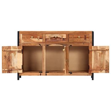 vidaXL Sideboard Sideboard 120x35x75 cm Akazie Massivholz (1 St)