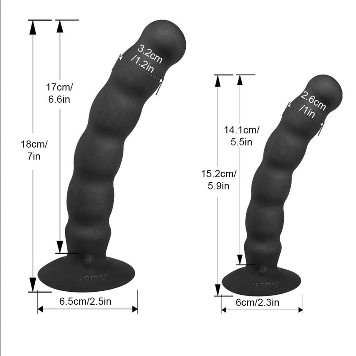 TPFSecret Anal-Stimulator Analvibrator für Männer und Frauen, 10 verschiedene Vibrationsmodi, über USB wiederaufladbar ergonomischer Prostata Anal Vibrator, Massagegerät - Größe S