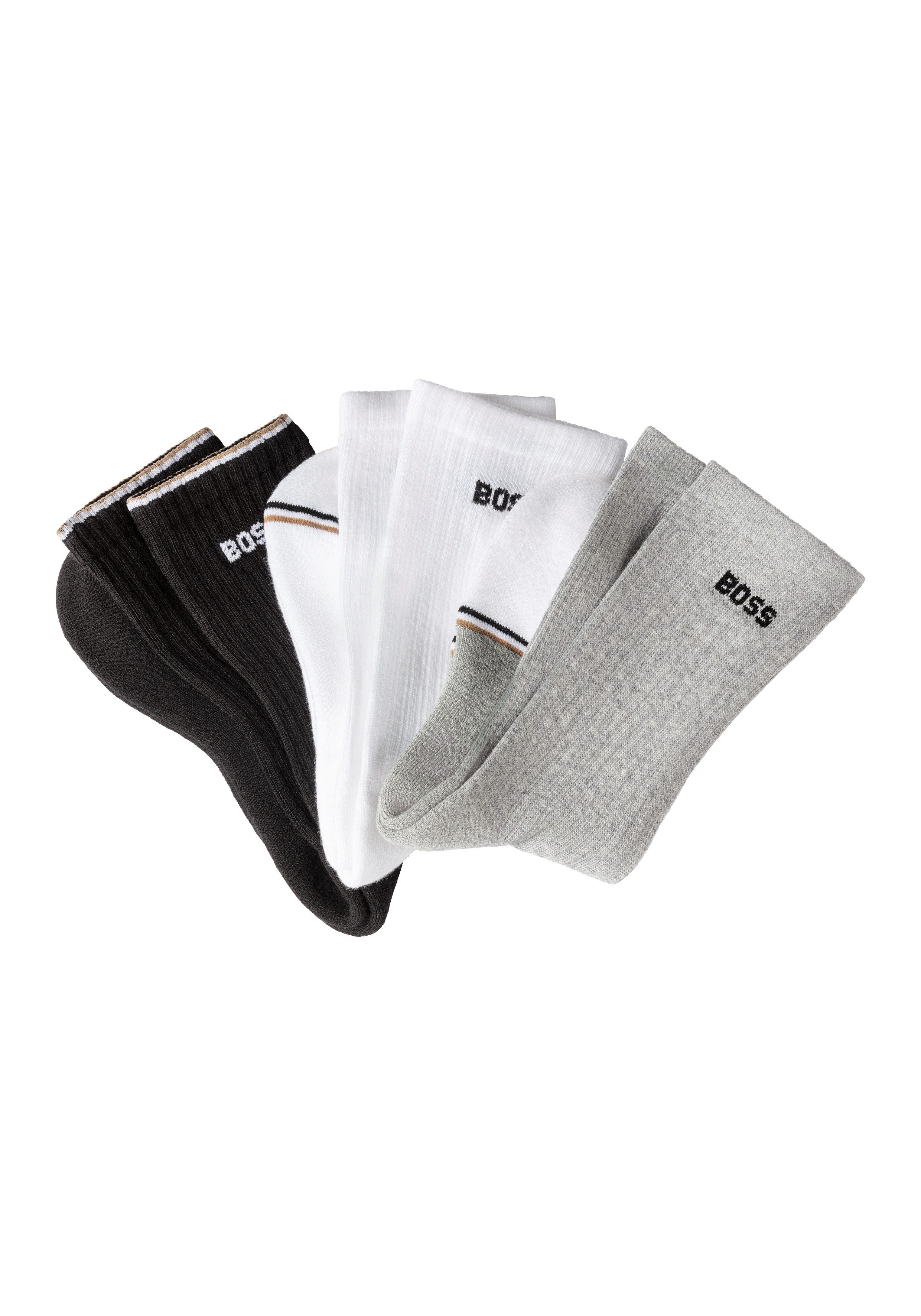 BOSS Freizeitsocken 3PQSRibColorblock (3-Paar) Mit BOSS günstig online kaufen