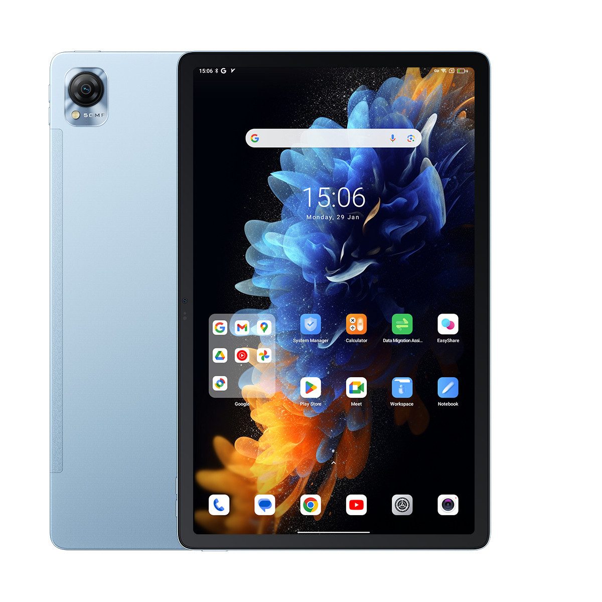 blackview Mega1(8+256) Tablet (11,5", 256 GB, 4G LTE, 2.4K 120 Hz Display, 50MP Kamera, Unterstützt PC-Modus, mit Hülle)