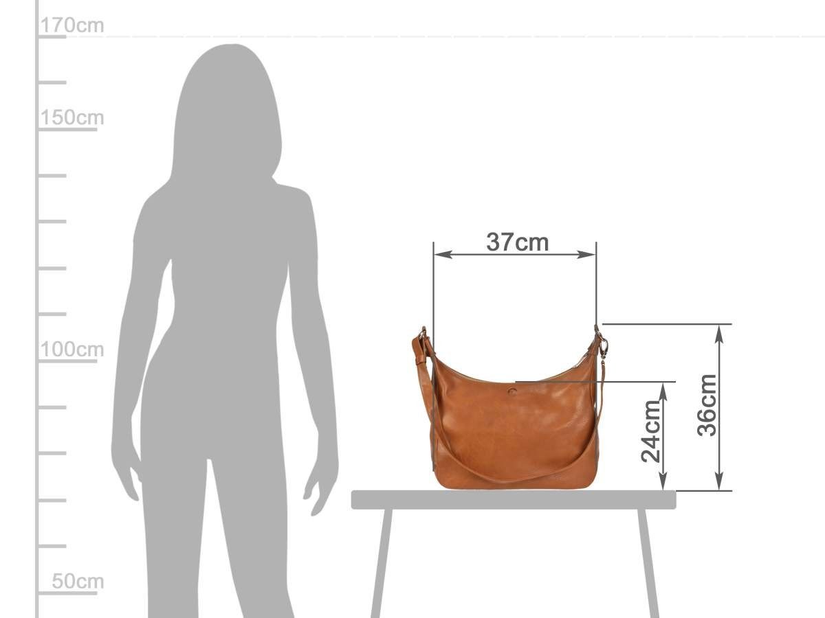 Sonnenleder Handtasche Valencia, Umhängetasche, Damentasche, Shopper, süddeutsches Rindleder