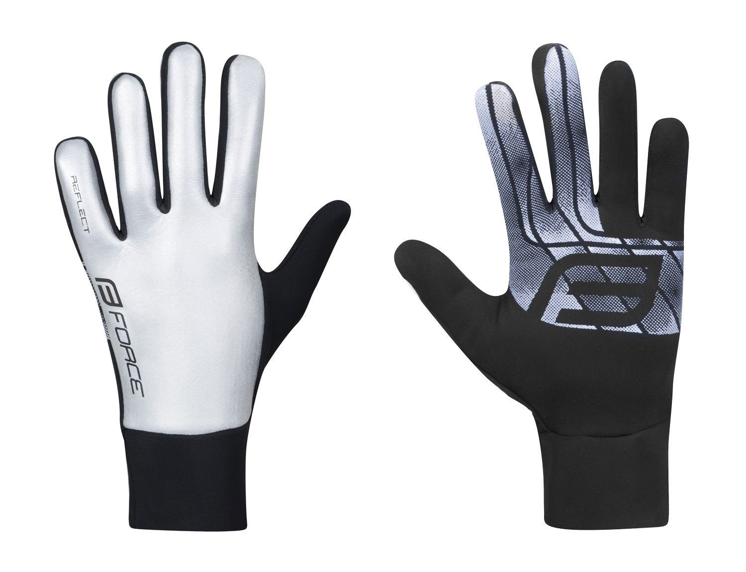 FORCE Fahrradhandschuhe Handschuhe FORCE REFLECT reflektierend günstig online kaufen
