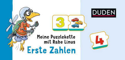 Duden Puzzle Meine Puzzlekette mit Rabe Linus - Erste Zahlen, Puzzleteile