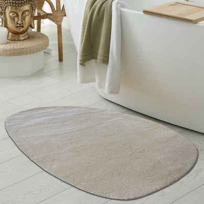 Teppich Waschbare Badezimmer WC-Teppiche – schön weich – in beige, Teppich-Traum, rechteckig, Höhe: 16 mm