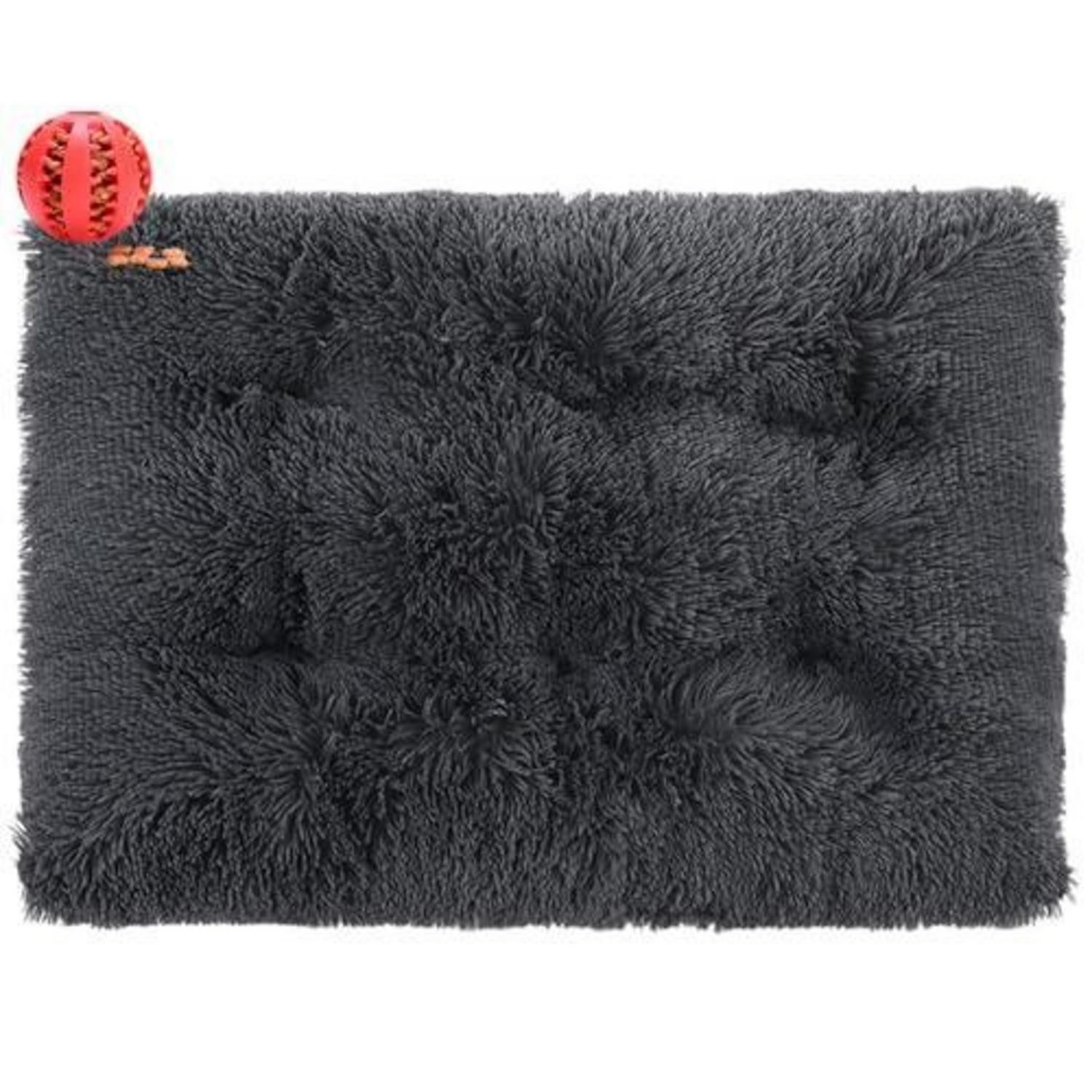 LuxusKollektion Tierkissen Hundebett Rechteckig 110x75cm Schwarz