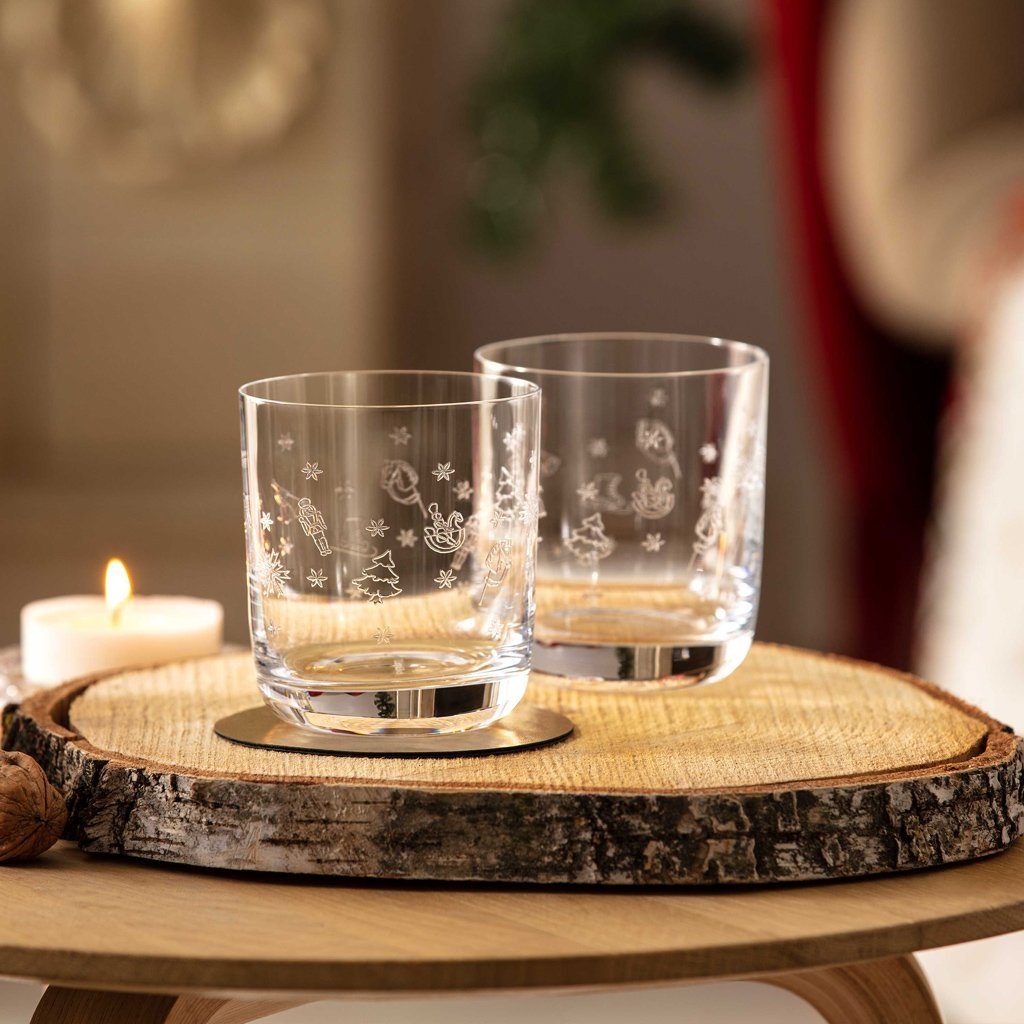 Villeroy & Boch Whiskyglas Toy's Delight Wasserglas, 2tlg., 2-tlg., Glas, Kristallglas, 2 Stck, spülmaschinenfest