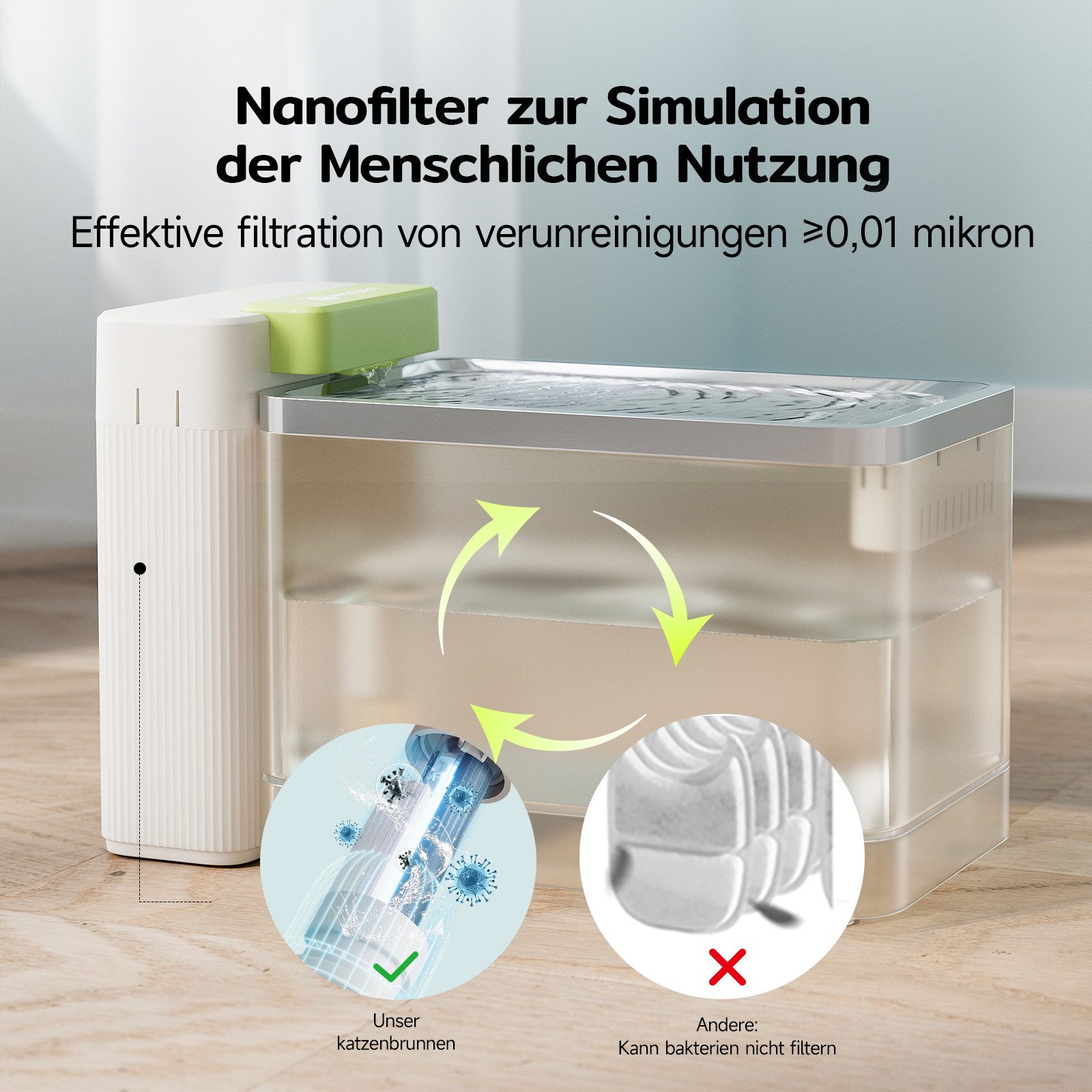 AmiCura Trinkbrunnen A3 Lite 3,3L Großer günstig online kaufen