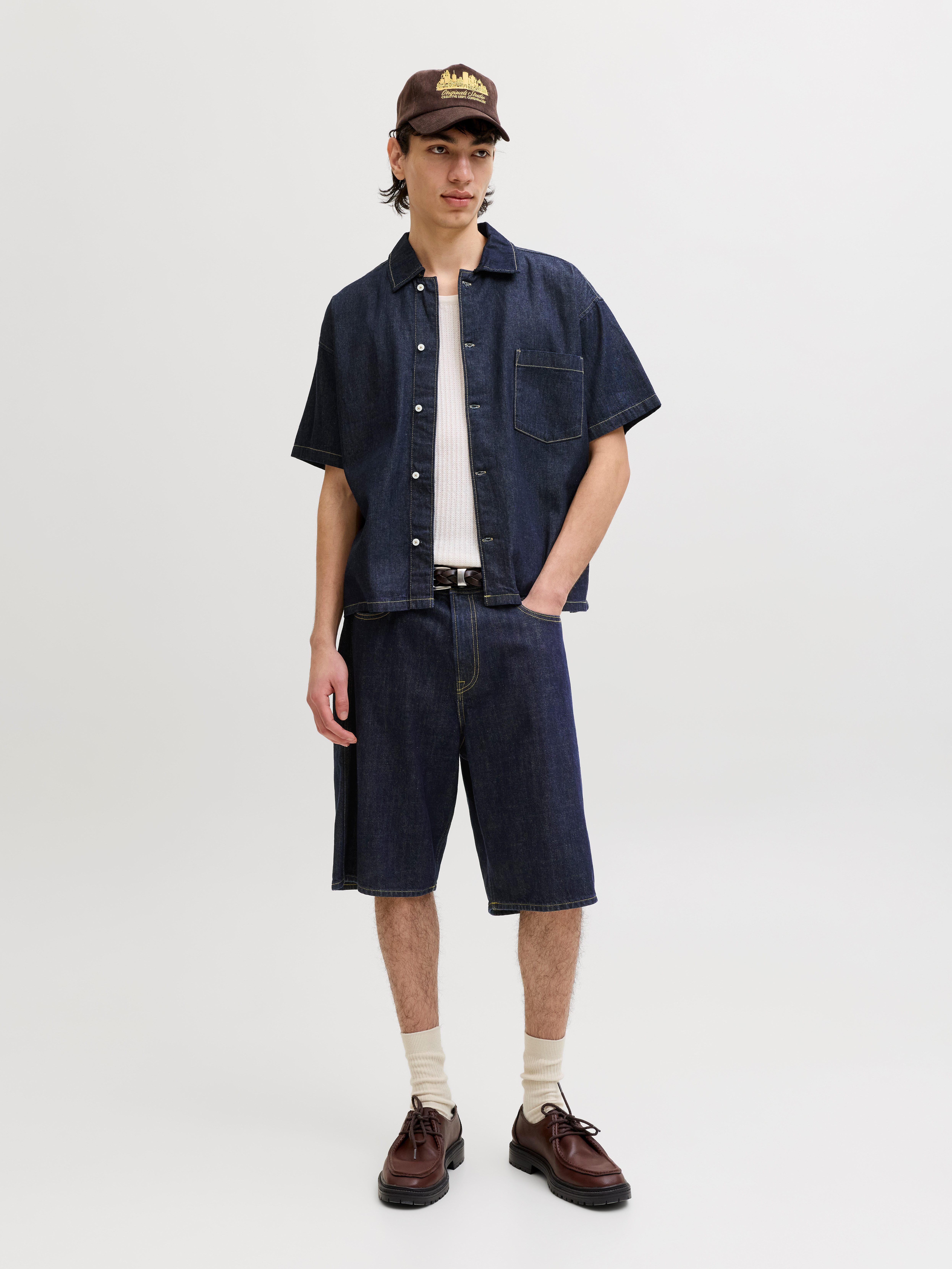 Jack & Jones Jeanshemd JJORGAUSTIN DENIM SHIRT SS LN Baumwolle, regular fit – Bild 5 von 5