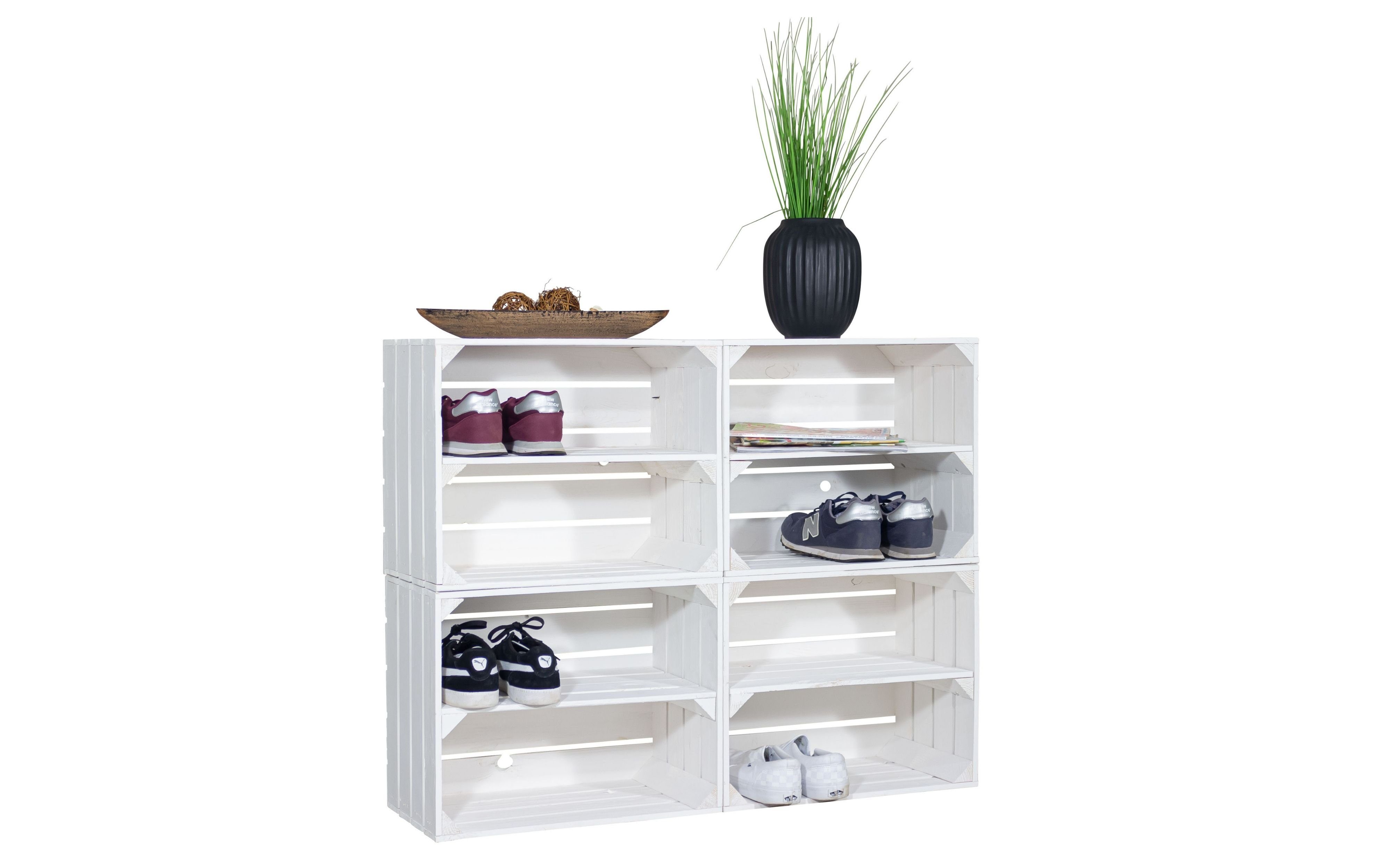 Allzweckkiste Schuhregal mit 8 Ebenen Schuhschrank, Schuhaufbewahrung, Schuhorganize