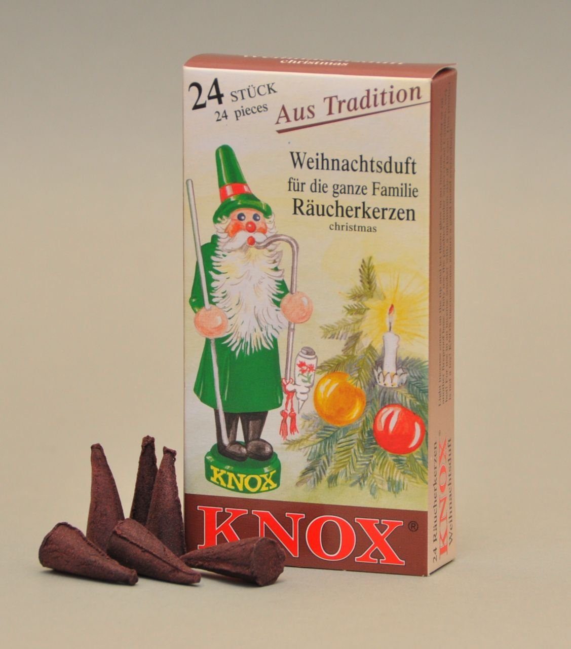 KNOX Räucherhaus Knox Räucherkerzen - Weihnachtsduft 24 Stück