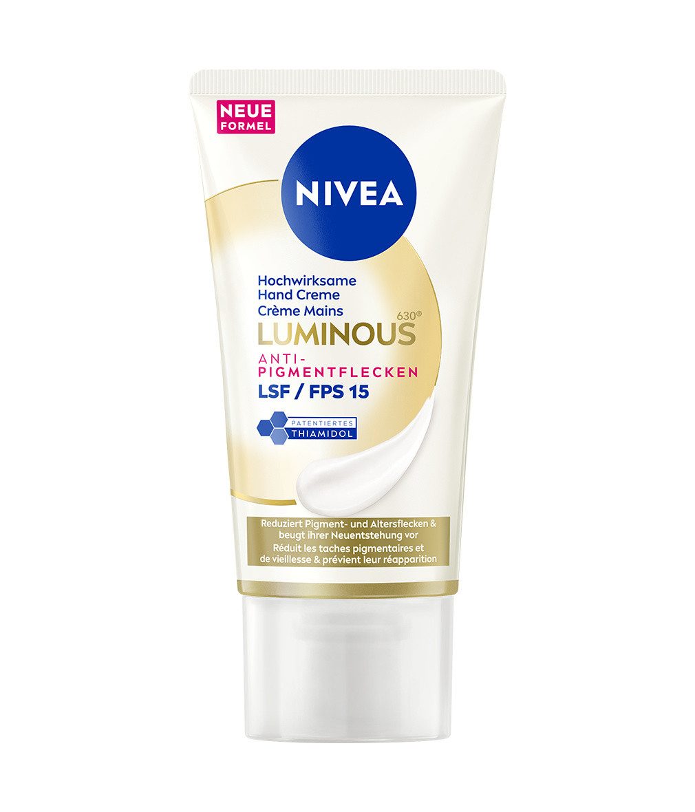 Nivea Handbalsam LUMINOUS630® Anti-Pigmentflecken 2 x Hand Creme Set, 2-tlg., gegen Pigmentflecken