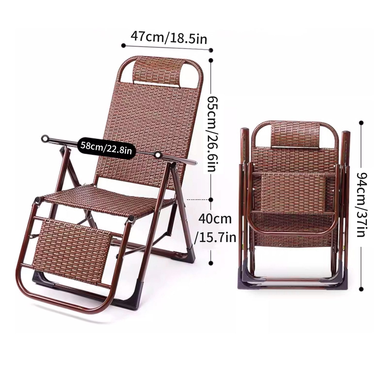 TWSOUL Loungesessel Loungesessel aus Rattan,Liegestuhl, günstig online kaufen