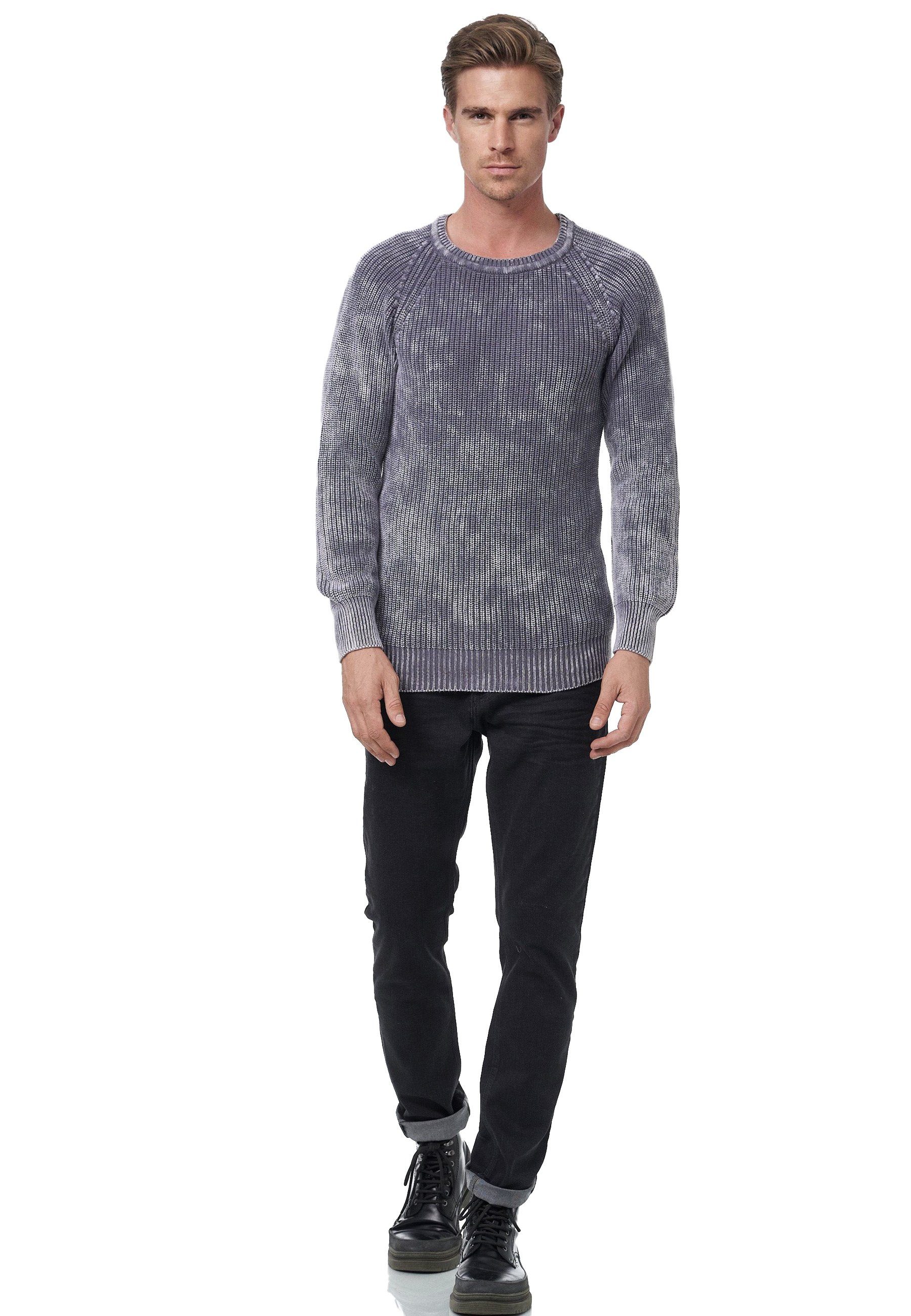 Rusty Neal Strickpullover, im dezenten Batik-Design günstig online kaufen