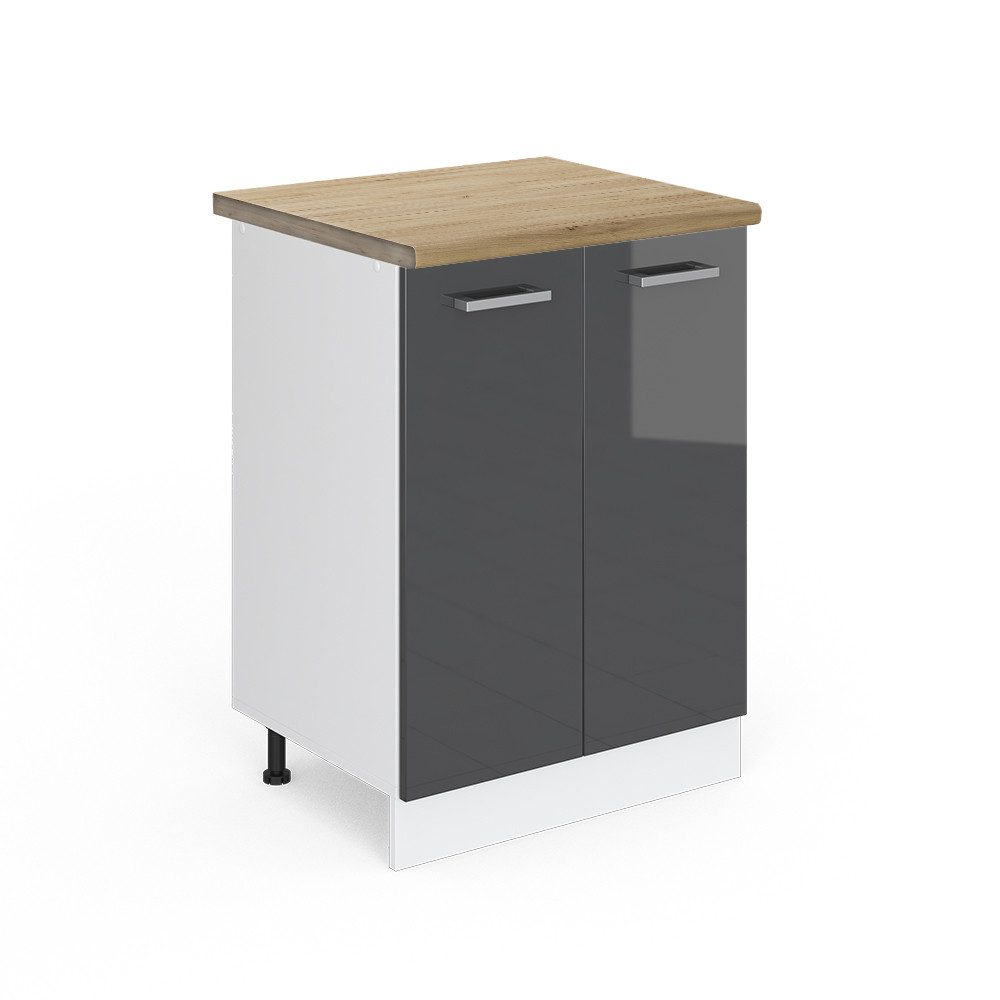 Vicco Unterschrank R-Line, Anthrazit Hochglanz/Weiß, 60 günstig online kaufen