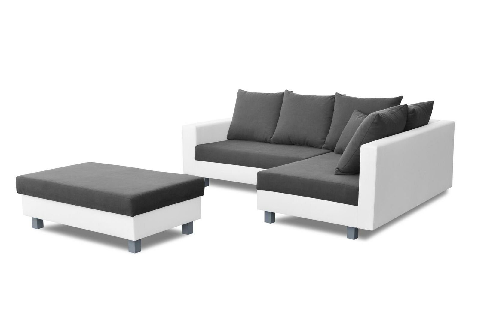 JVmoebel Luxus Sofa Made Couch Europe Weiße in Neu, Sofa L-Form Wohnladschaft Textilmöbel