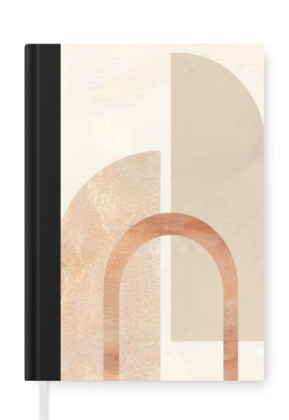 MuchoWow Notizbuch Marmor - Design - Rosa, Journal, Merkzettel, Tagebuch, Notizheft, A5, 98 Seiten, Haushaltsbuch
