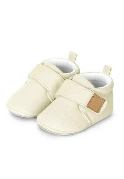 Sterntaler® Babykrabbelschuh uni Krabbelschuh (1-tlg., Baby Hausschuhe unifarbend, Babyschuhe weich gefüttert) Krabbelschuhe Baby mit Klettverschluss und Anti-Rutsch-Sohle