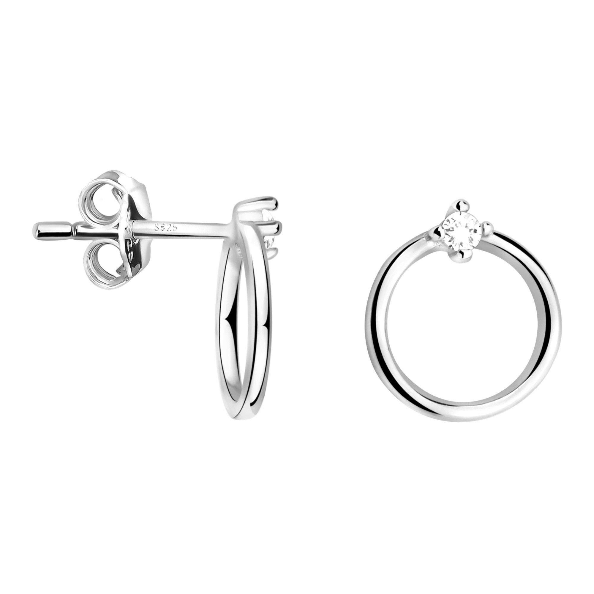 Sofia Milani Paar Ohrstecker Kreis, 925 Silber Damen Schmuck - E2316 günstig online kaufen
