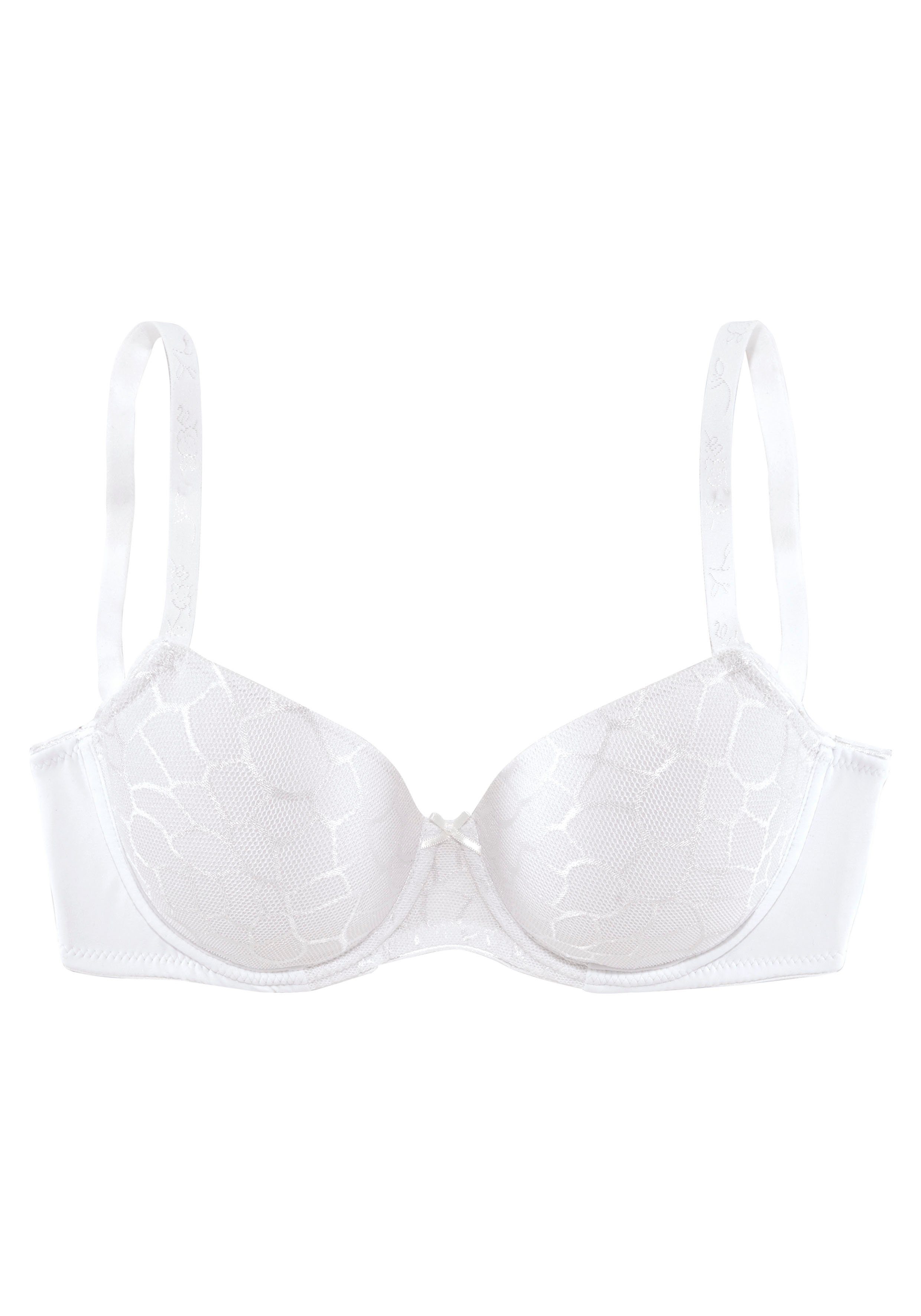 LASCANA Schalen-BH Chiara mit graphischem Netz-Muster, Dessous – ideal für große Größen