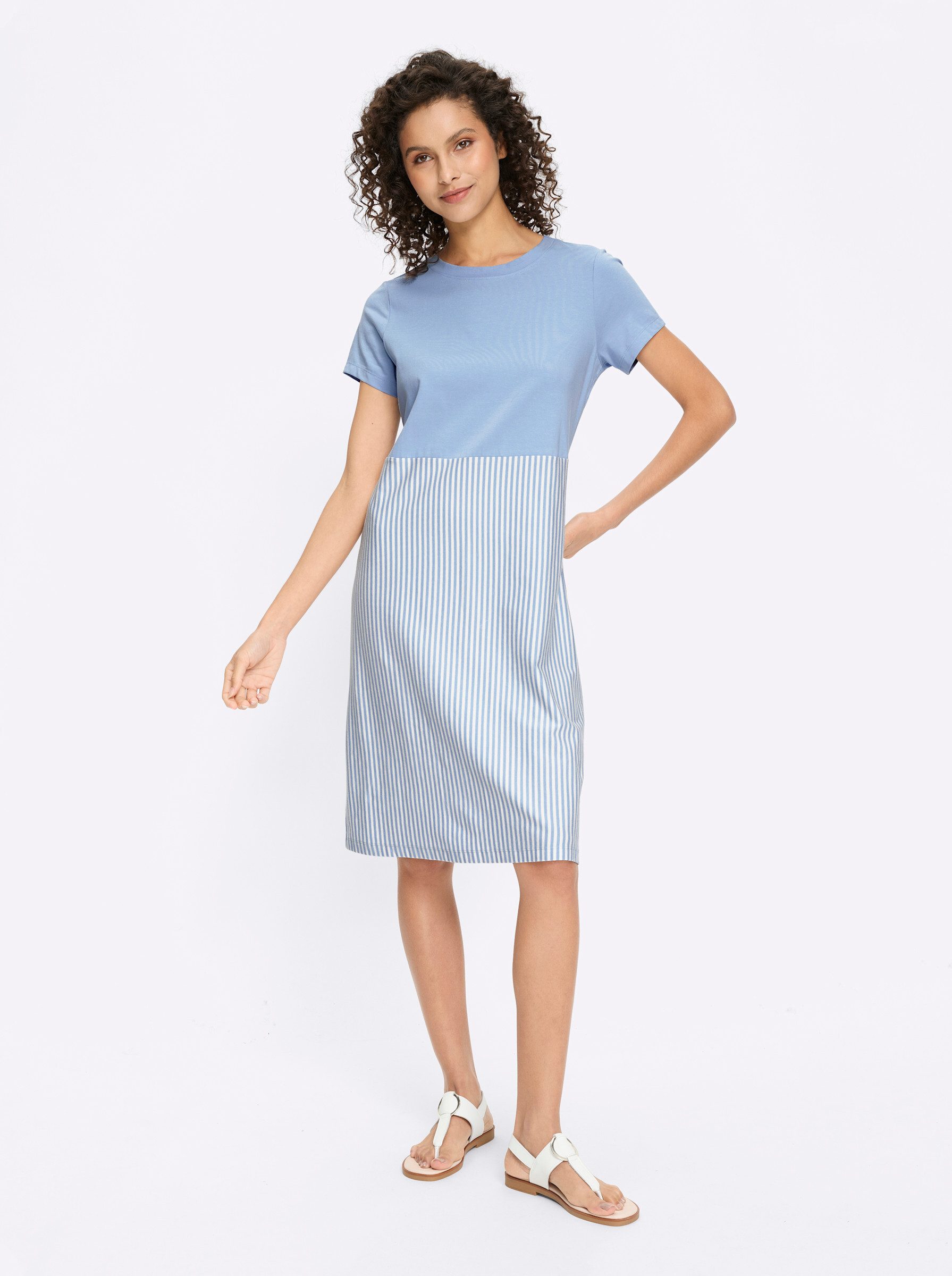heine Jerseykleid Jersey-Kleid Kurzarm