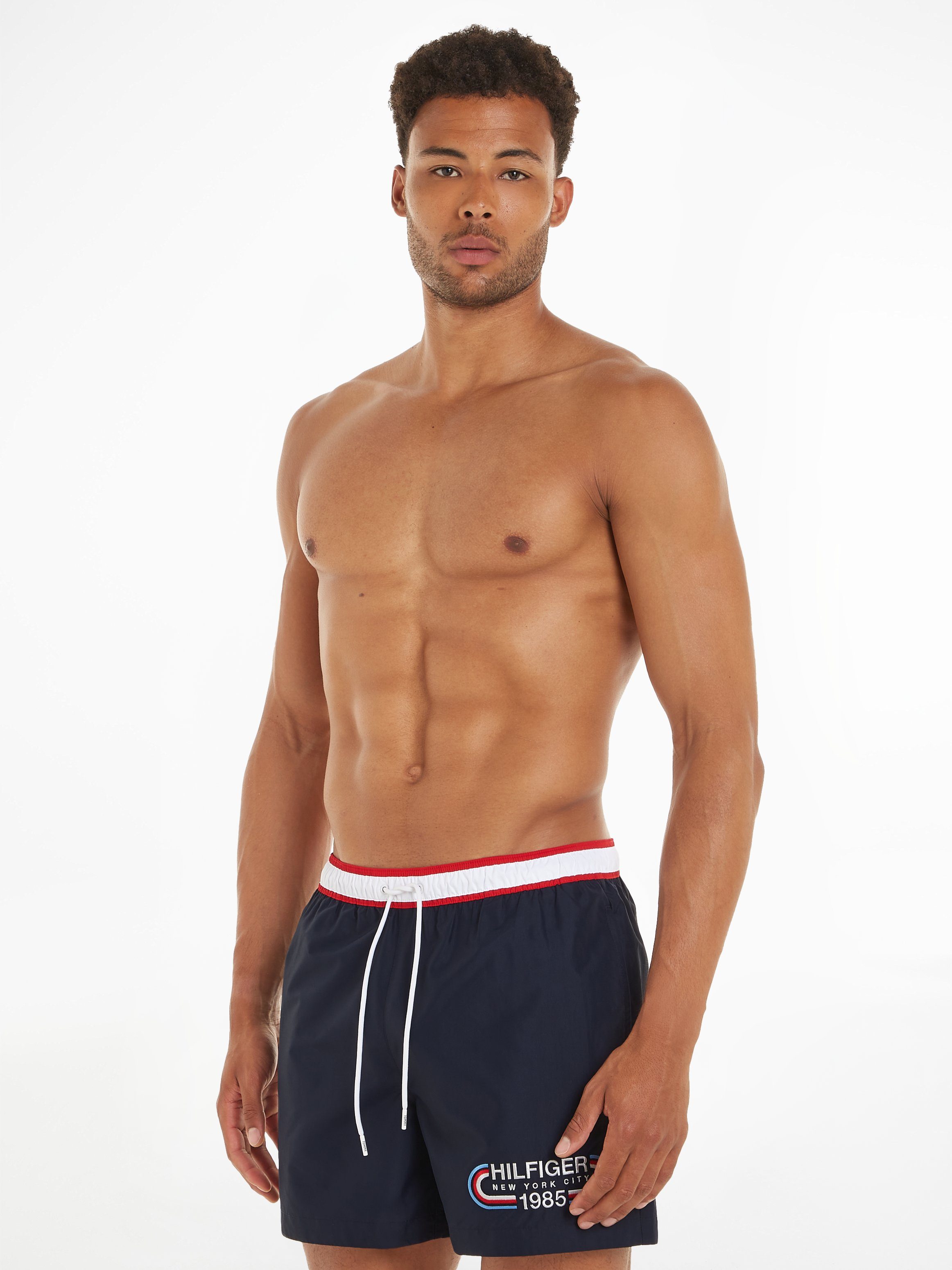 Tommy Hilfiger Swimwear Badeshorts MEDIUM DRAWSTRING mit kontrastfarbenem Bund