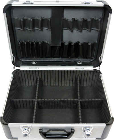 FAMEX Werkzeugkoffer FAMEX 702-L Alu Werkzeugkoffer leer ohne Werkzeug - Robuster Koffer aus Aluminium - Werkzeugkiste Werkzeugkasten (Werkzeugkoffer), in TOP-Qualität