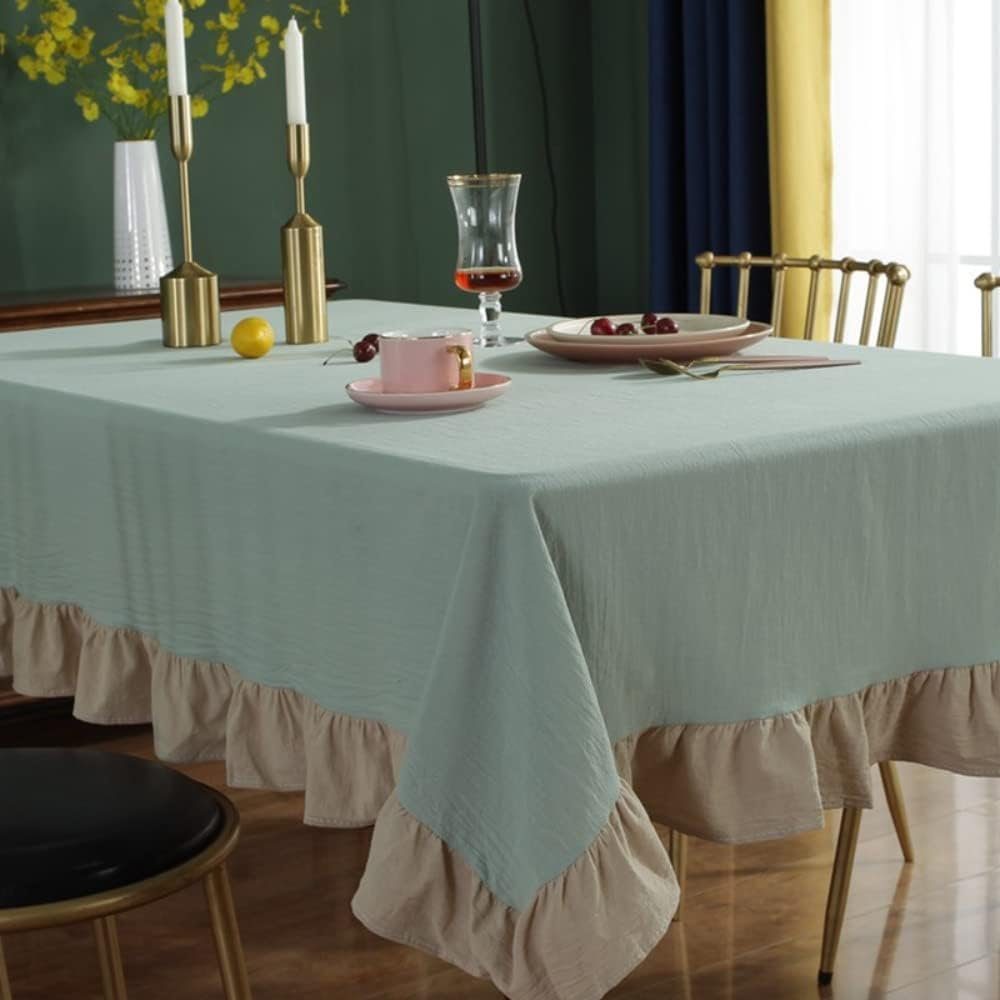 Tischdecke Tischdecke Tischtuch grün 140*180 FELIXLEO Abwaschbare cm Pflegeleichte und