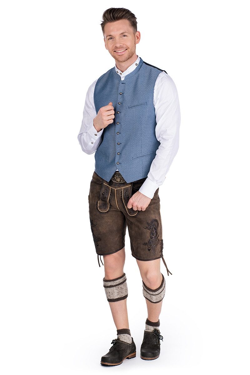 Hammerschmid Trachtenweste Trachtenweste - FELIX - grau/blau