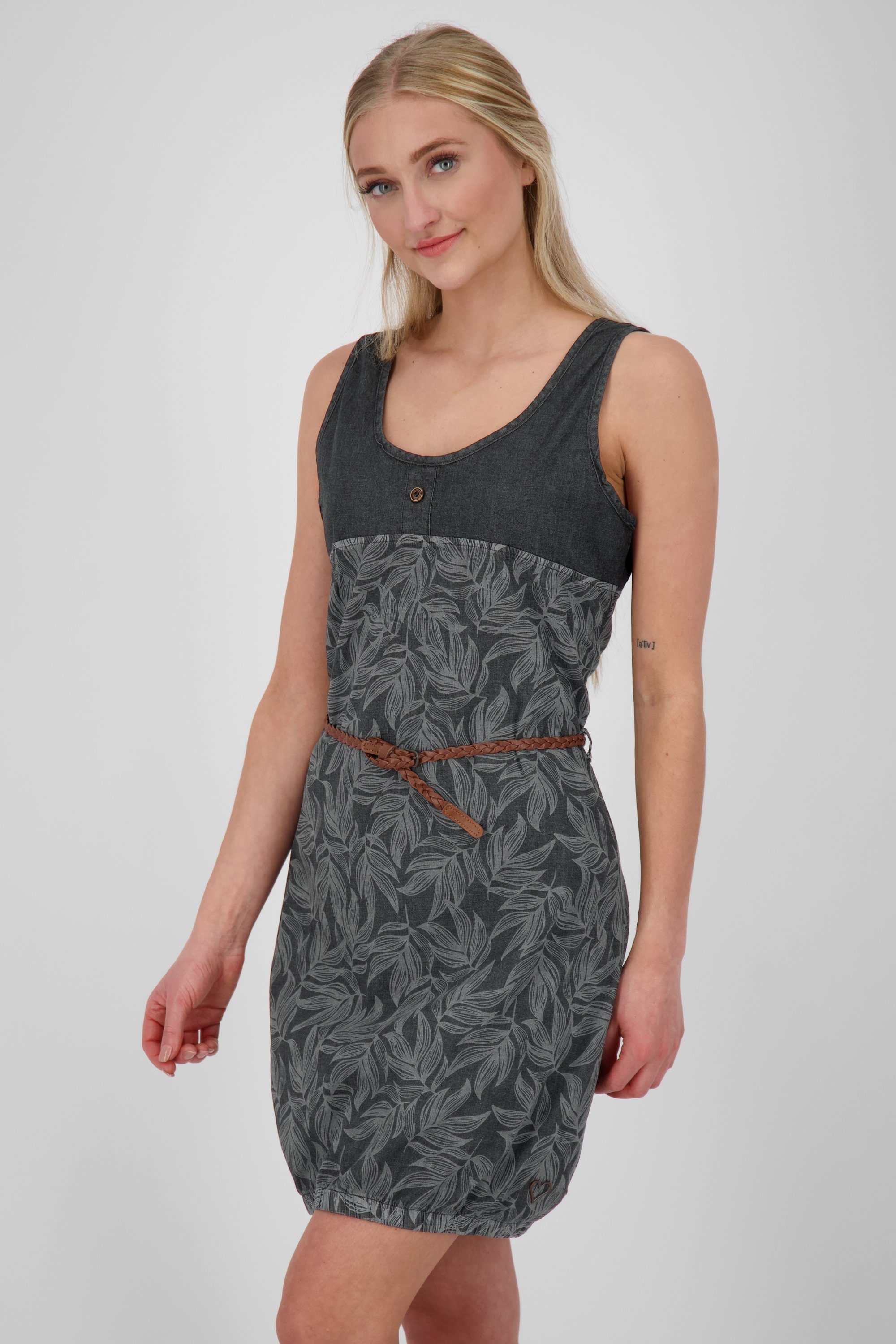 Sommerkleid Dress DojaAK Damen Kickin DNM Alife B Top black denim &