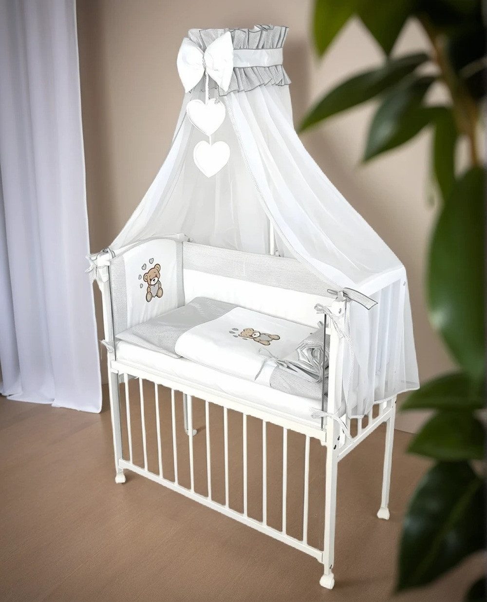 Babyhafen Beistellbett 3in1 Stubenbett, Babybettchen– Teddybär günstig online kaufen