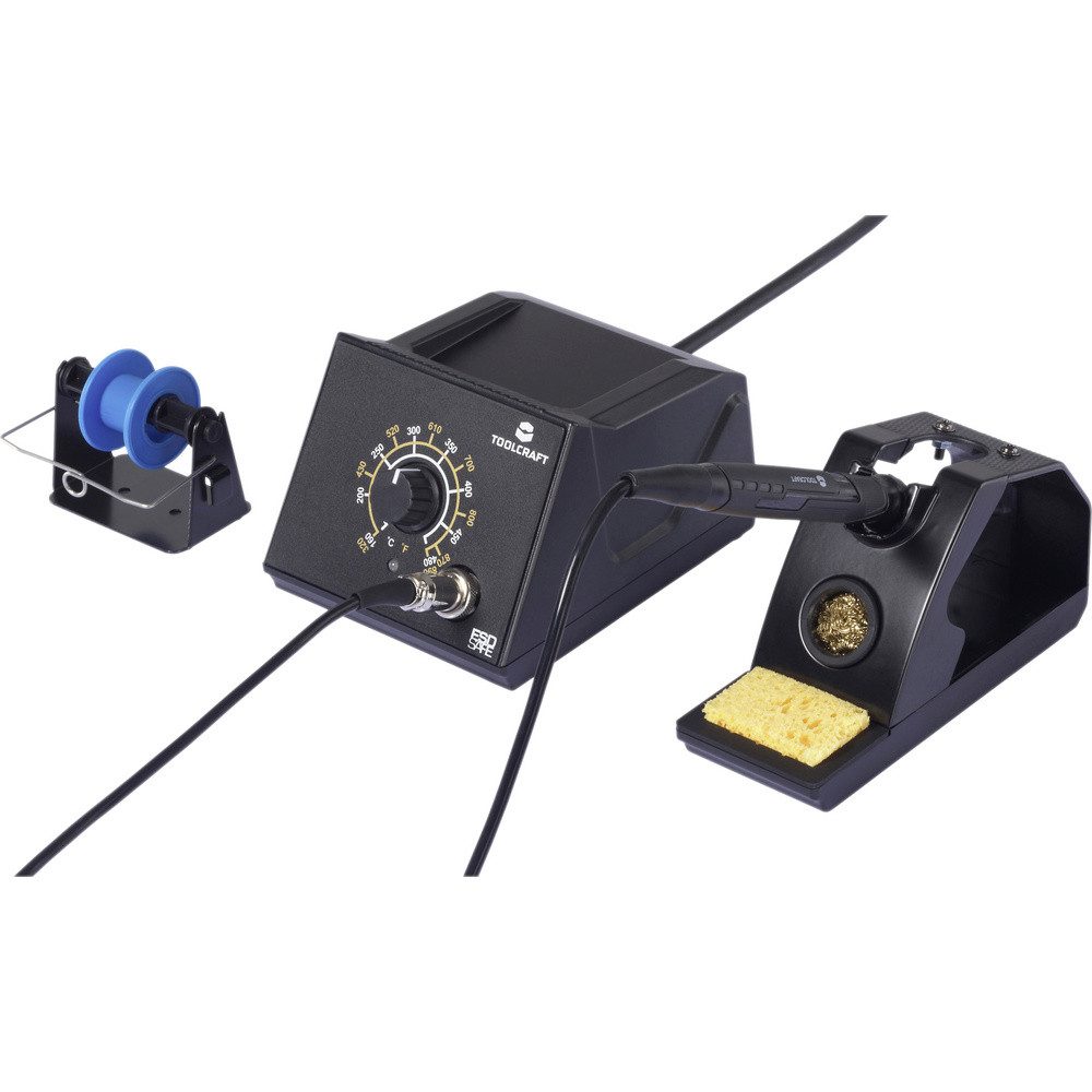 TOOLCRAFT Lötkolben TOOLCRAFT TO-ZD-8962E-B Lötstation analog 70 W 480 °C (max) inkl. Löts