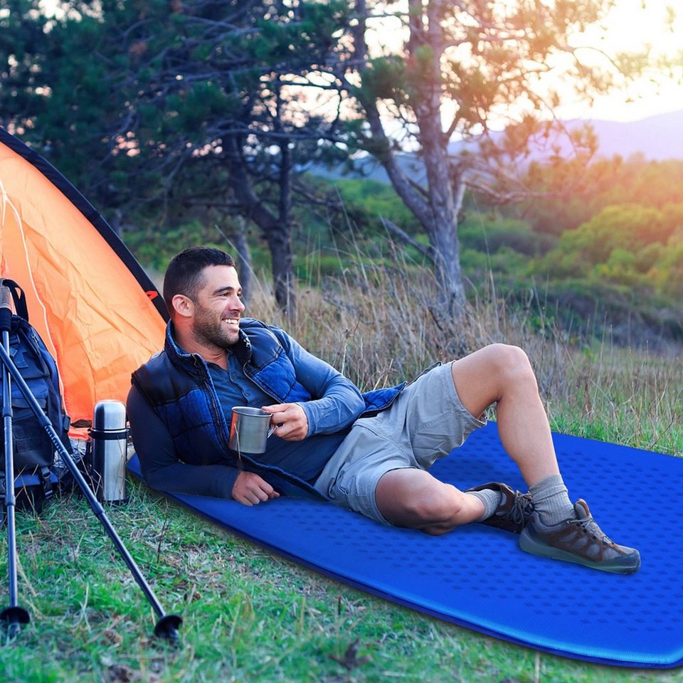 COSTWAY Isomatte Campingmatratze, selbstaufblasend, inklusive