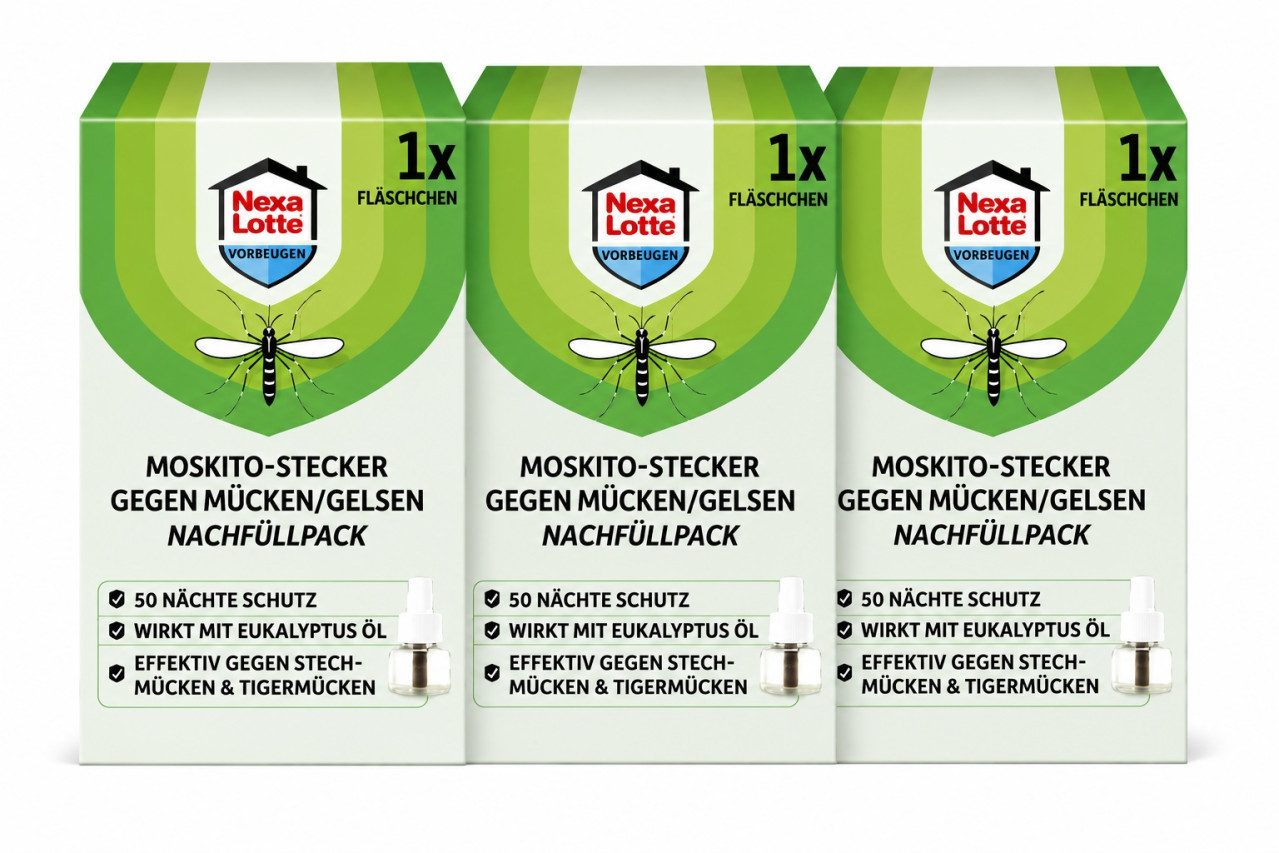 Nexa Lotte Insektenvernichter Nexa Lotte Moskitostecker Nachfüllpack 28 ml 3er