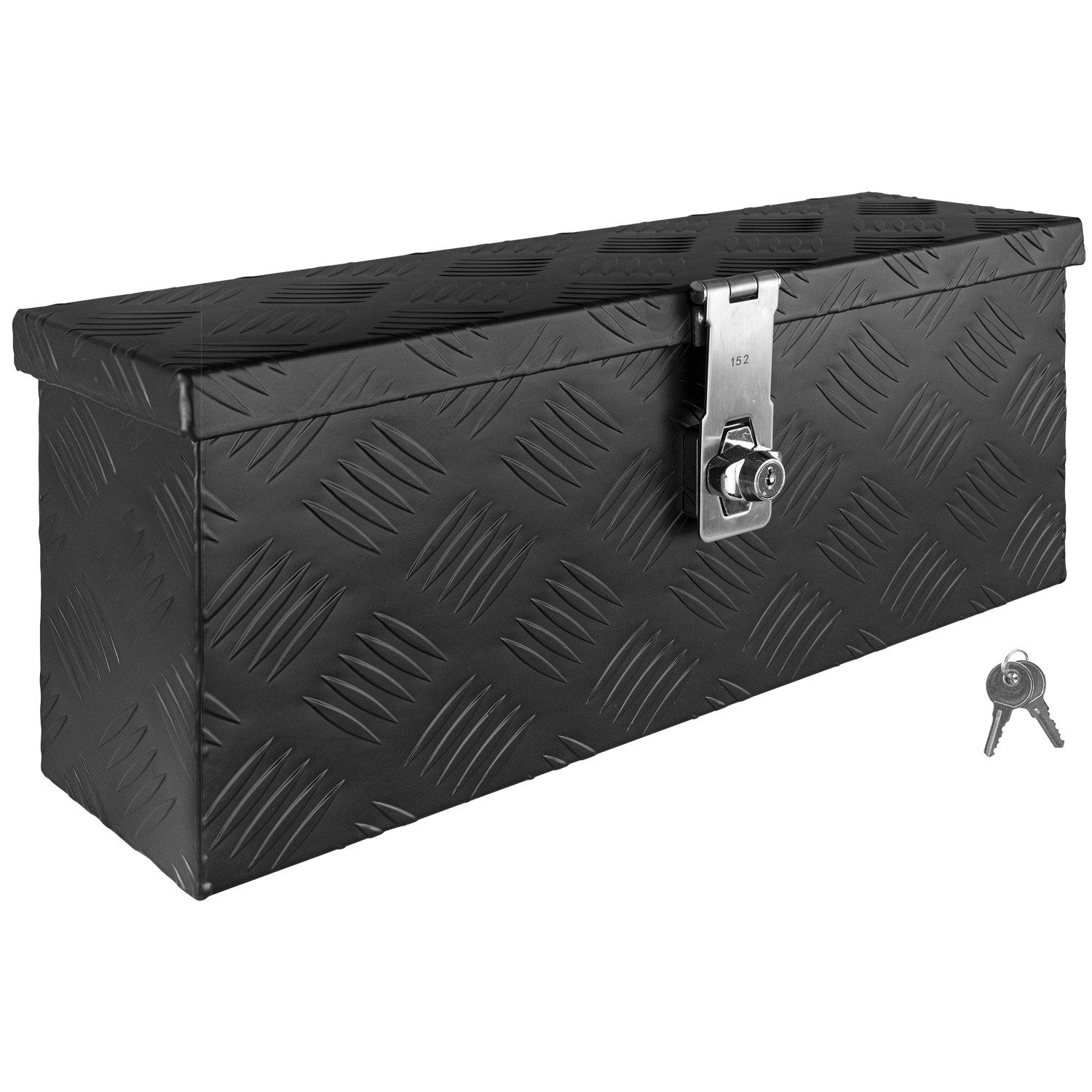 Anhänger-Deichselbox Deichselbox Werkzeugkasten Truckbox Alu Box Transportbox D015 Schwarz