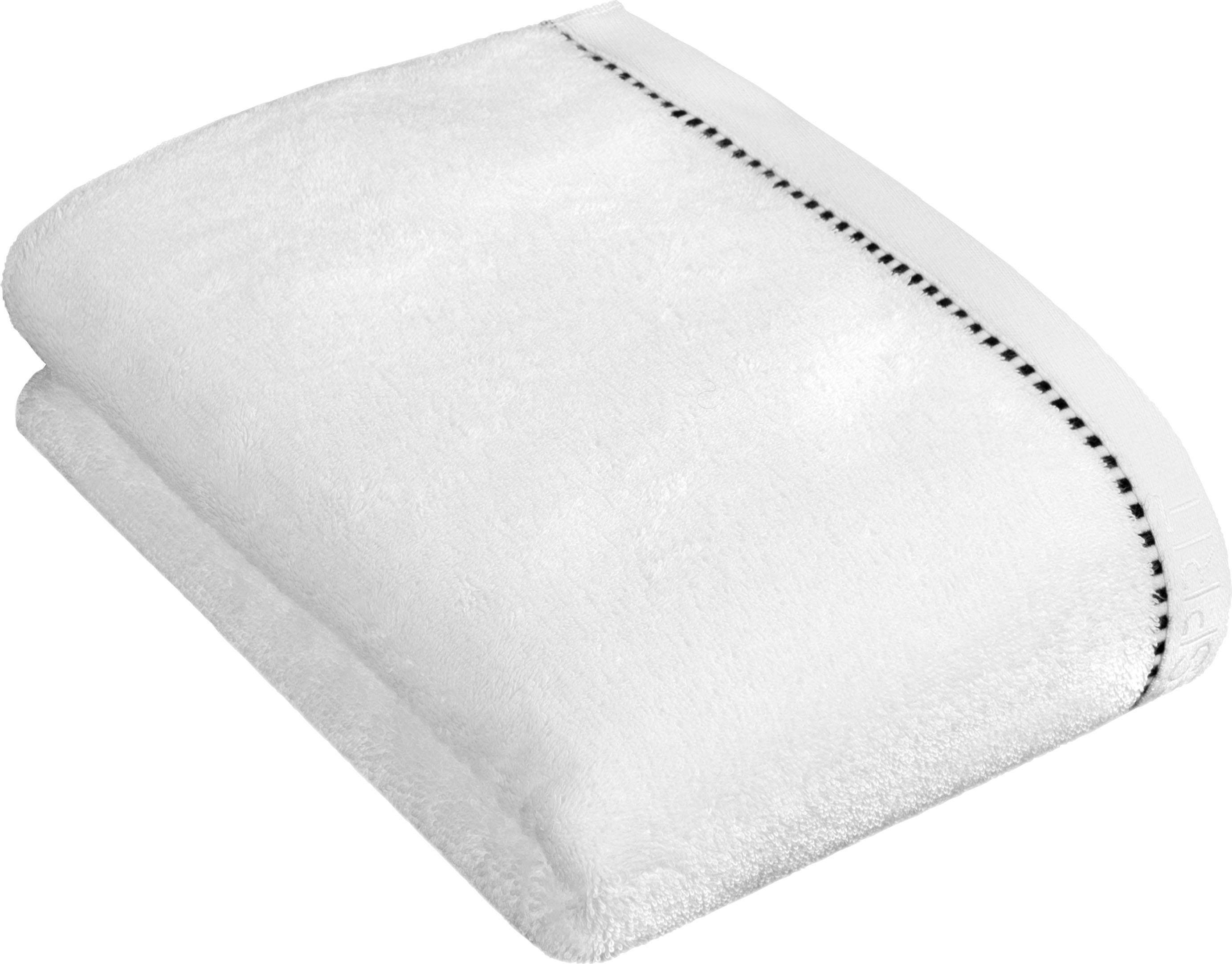 Esprit Duschtuch Box Solid, Webfrottier (1-St), mit Bordüre white