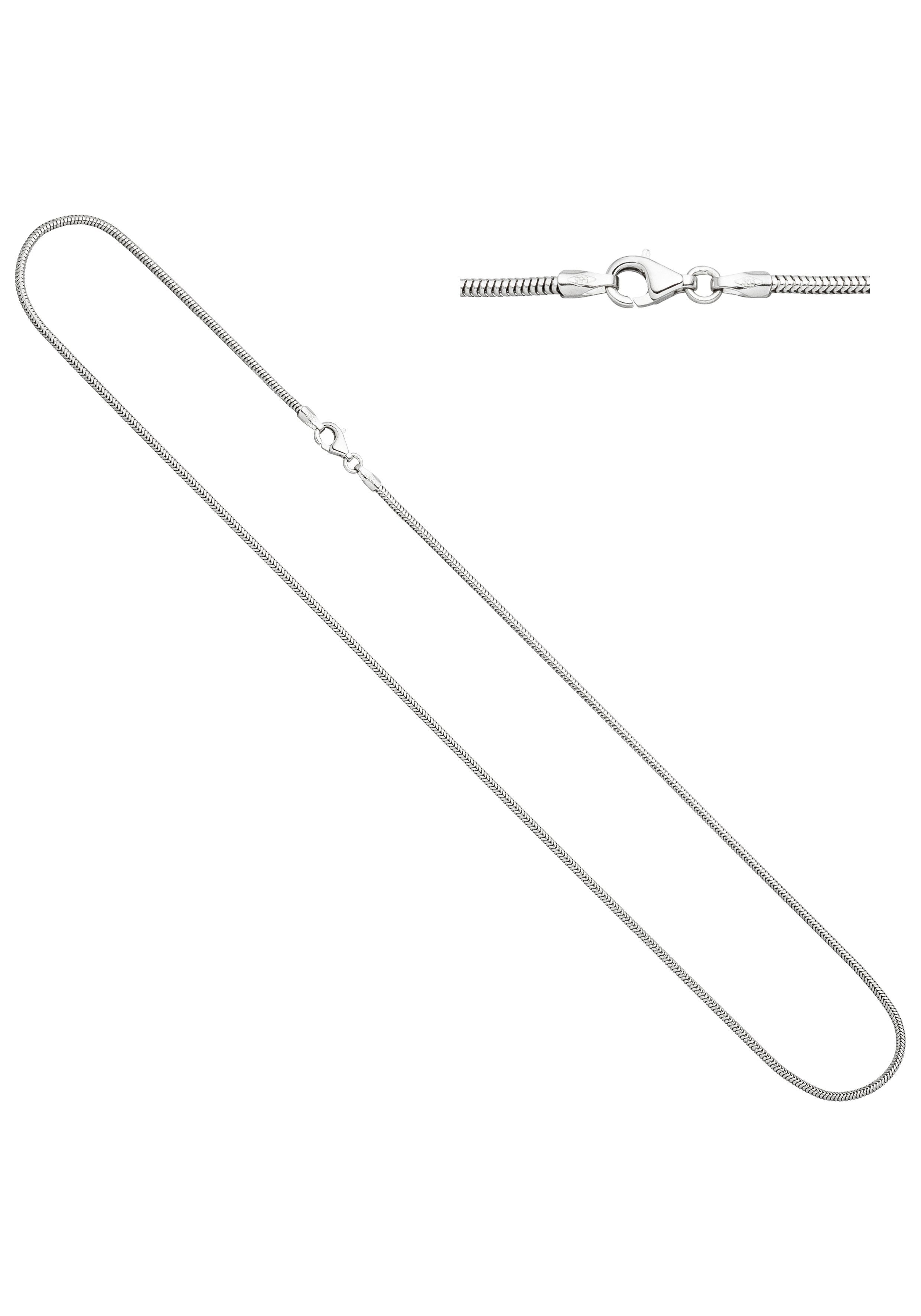 JOBO Goldkette, Schlangenkette 585 Weiß...
