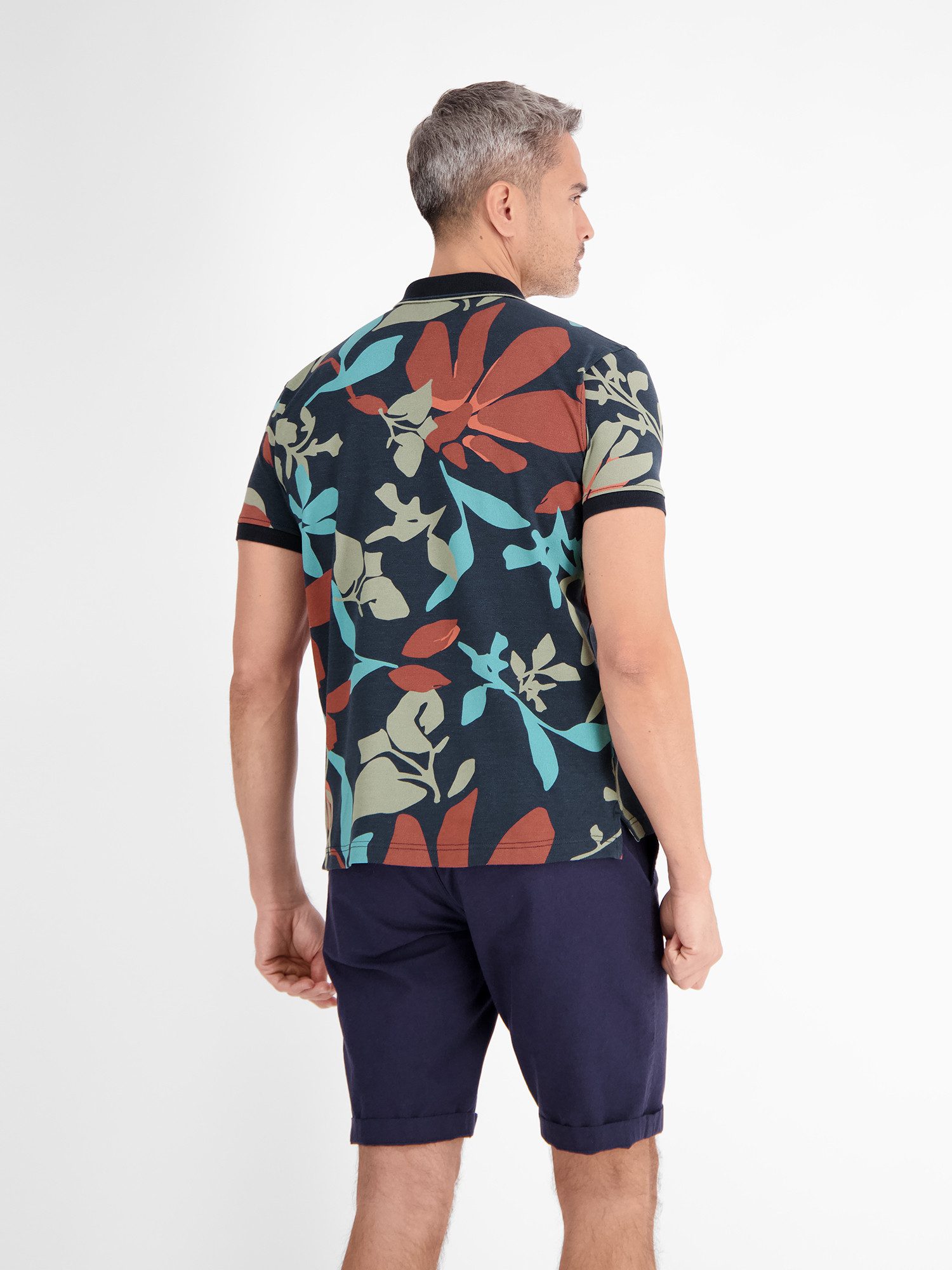 LERROS Poloshirt Poloshirt, sommerlich-floral gemustert