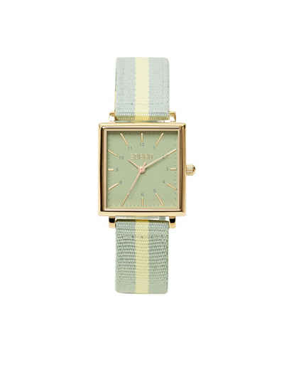 Esprit Chronograph Edelstahluhr mit gewebtem Armband