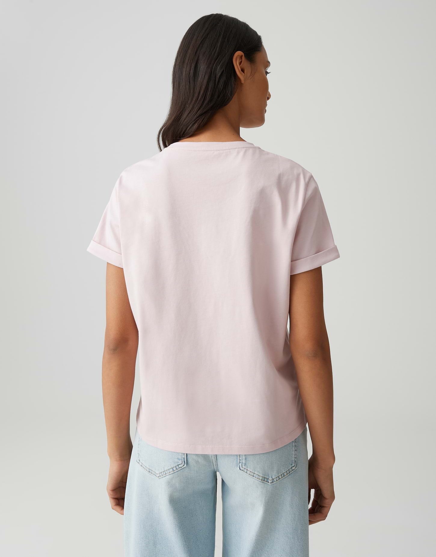 OPUS T-Shirt SERZ Regular T-Shirt aus Baumwolle gerade geschnitten mit Rundhalsausschnitt und Herzstickerei – Bild 3 von 5