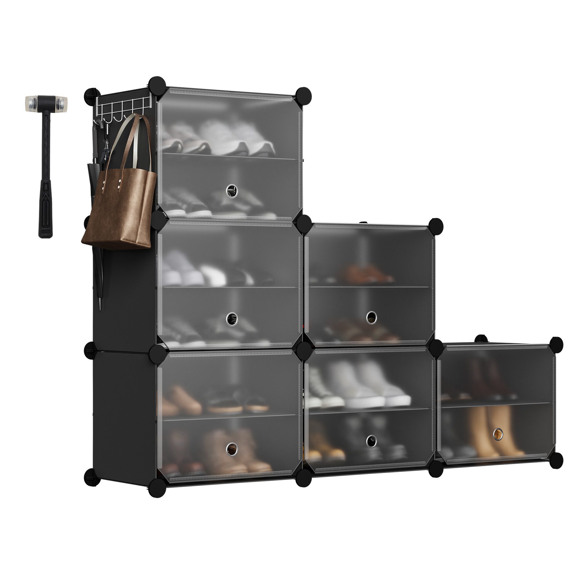Sekey Schuhregal Schuhregal Schuhschrank Schuh-Organizer Stecksystem DIY-Re günstig online kaufen