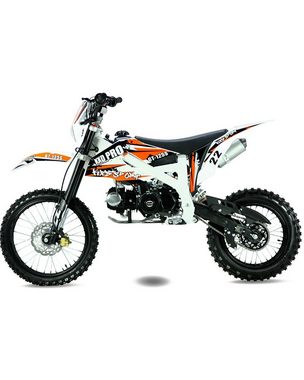 KXD Dirt-Bike 125ccm Dirtbike Pitbike 125cc Automatik 17/14 Zoll Enduro Cross Licht